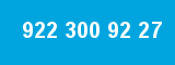 922 300 92 27
